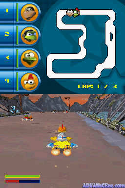 Crazy Chicken Star Karts screenshot 3 for Nintendo DS